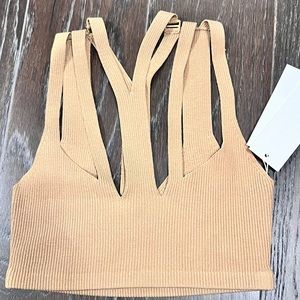 Dion Lee Lustrate Fork Crop Top